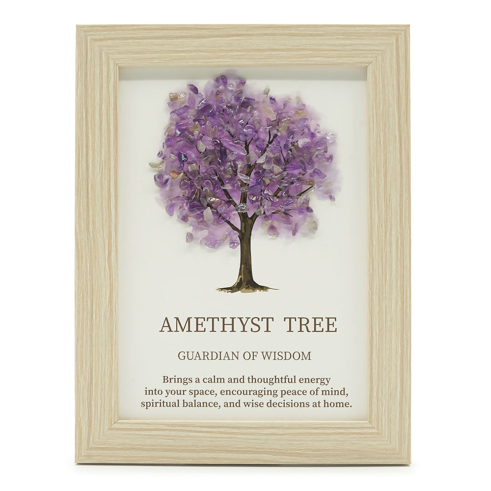 Tree of Life Gemstone Picture Amethyst
