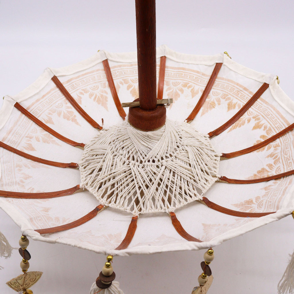 Bali Gold Decor Canvas Home Decor Parasol