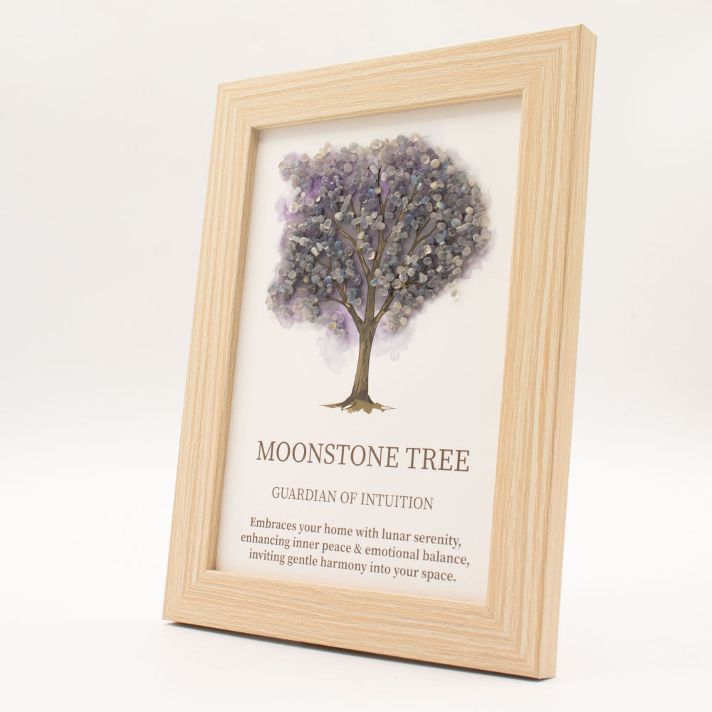 Tree of Life Gemstone Picture Moonstone