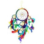 Rainbow Large Round  Bali Dreamcatcher
