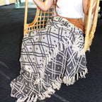 Black & Beige Regency Boho Comfort Throws