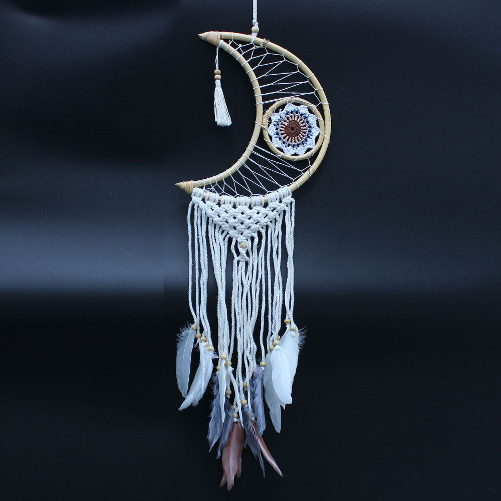 Macrame Moon Protection Dream Catcher