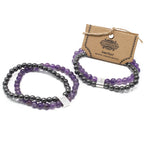 Amethyst Magnetic Gemstone Bracelet