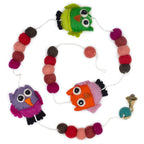 Owl Felt Wall Hanging  (random colours)