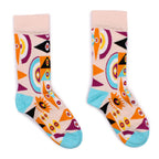 Psychedelic Evil Eye Hop Hare Bamboo Socks S/M