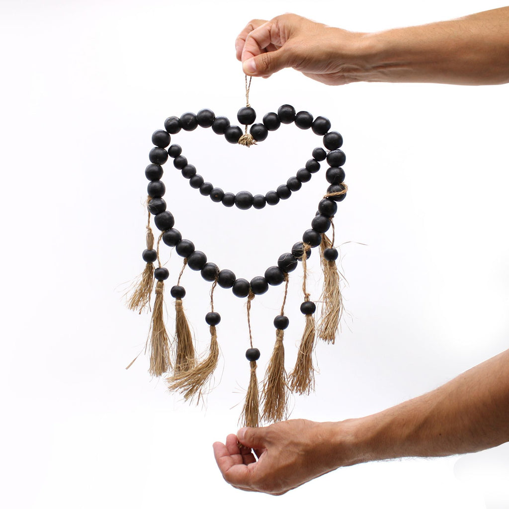 Large Bead Heart Mobil