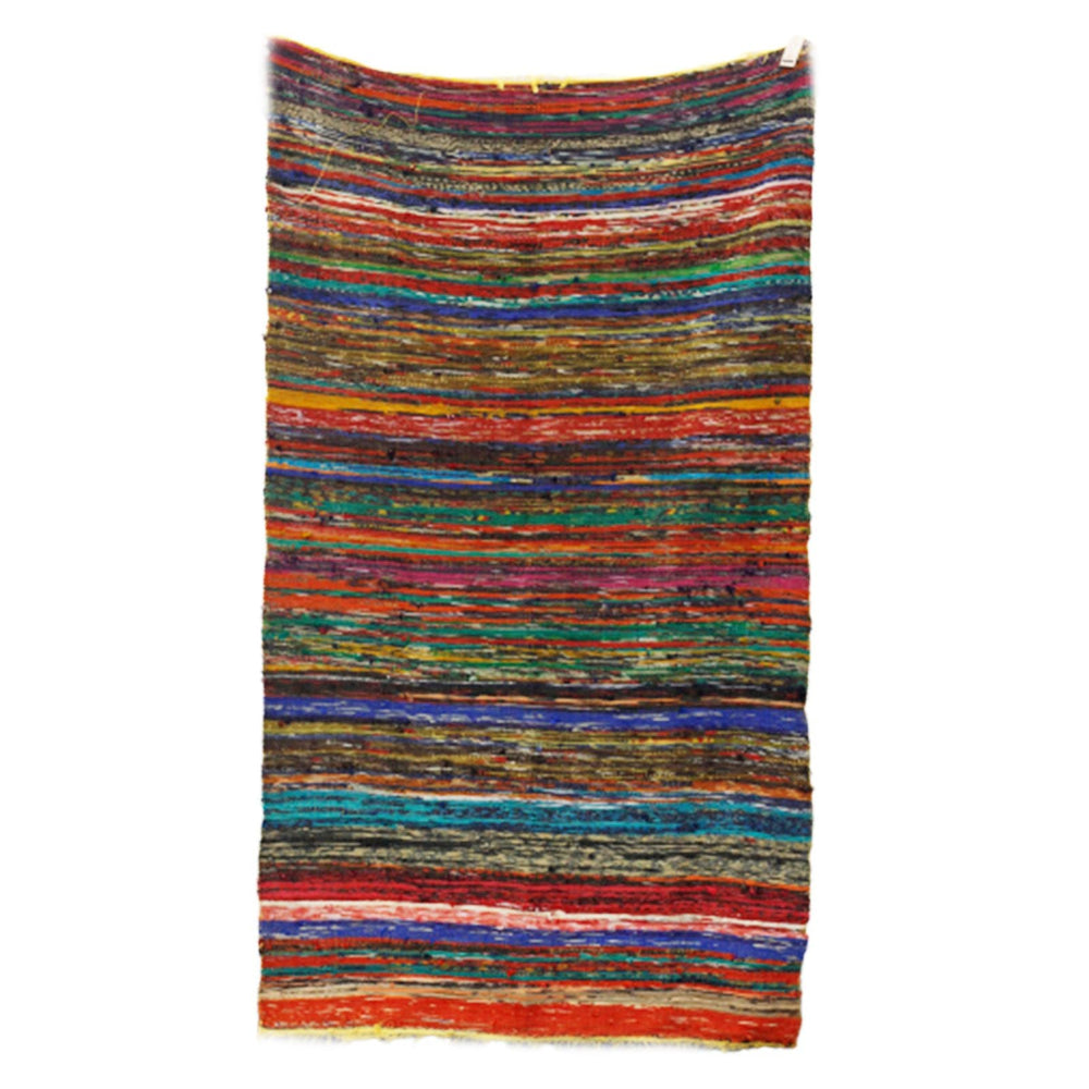 Yellow  Luxury Rag Rug 154 x 90cm