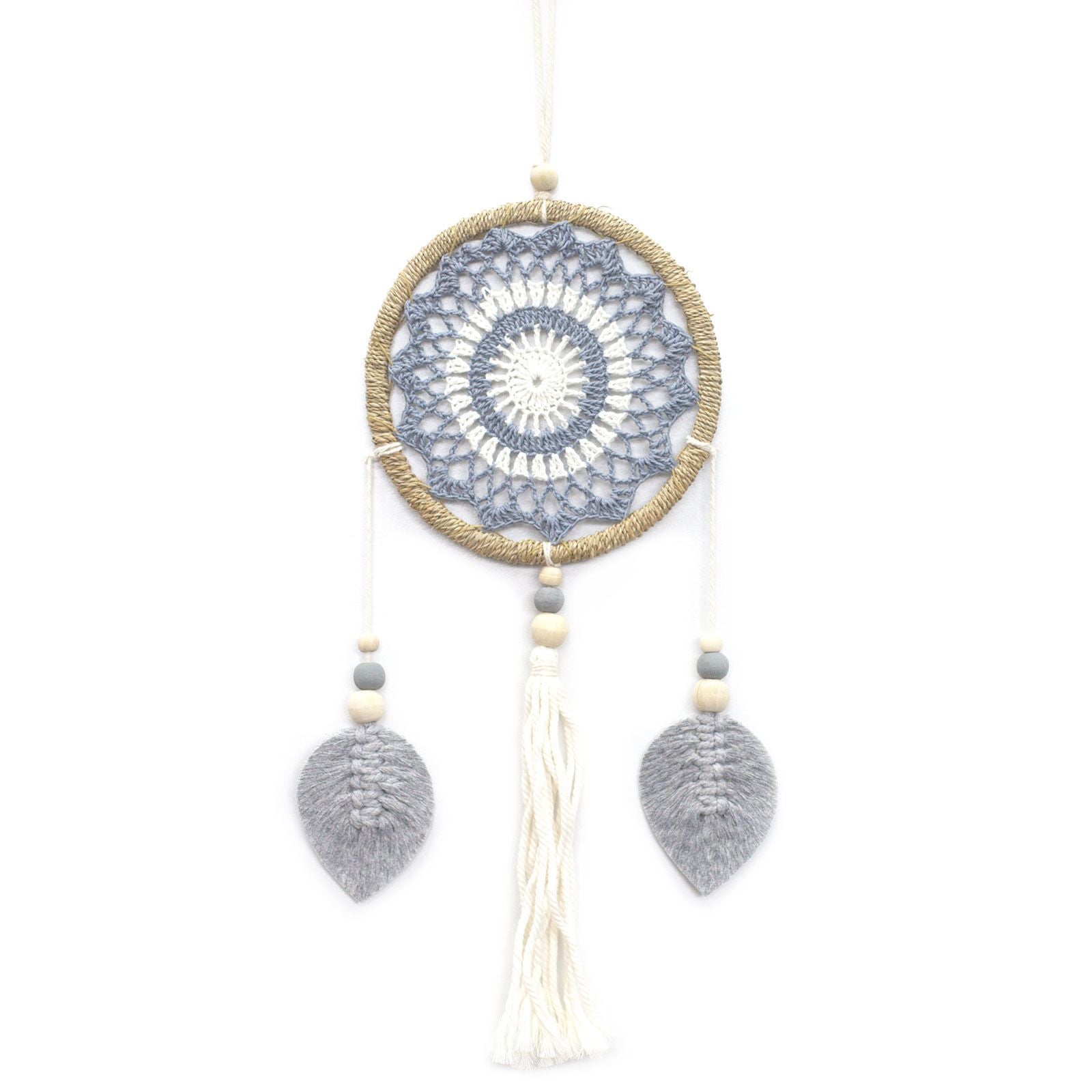 Elemental Spirits Grey Dream Catcher  Medium