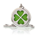 Four Leaf Clover Aromatherapy Diffuser Necklace 30mm