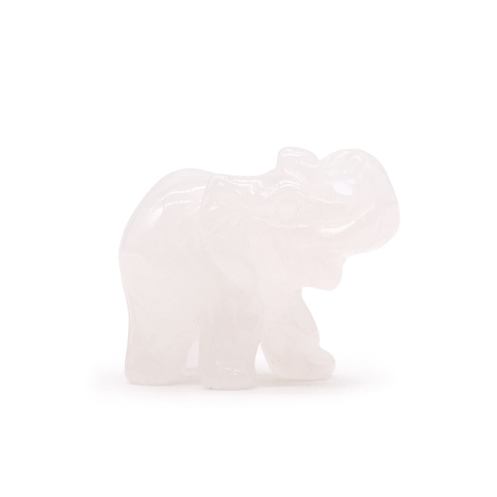 Rose Quartz Gemstone Lucky Elephant