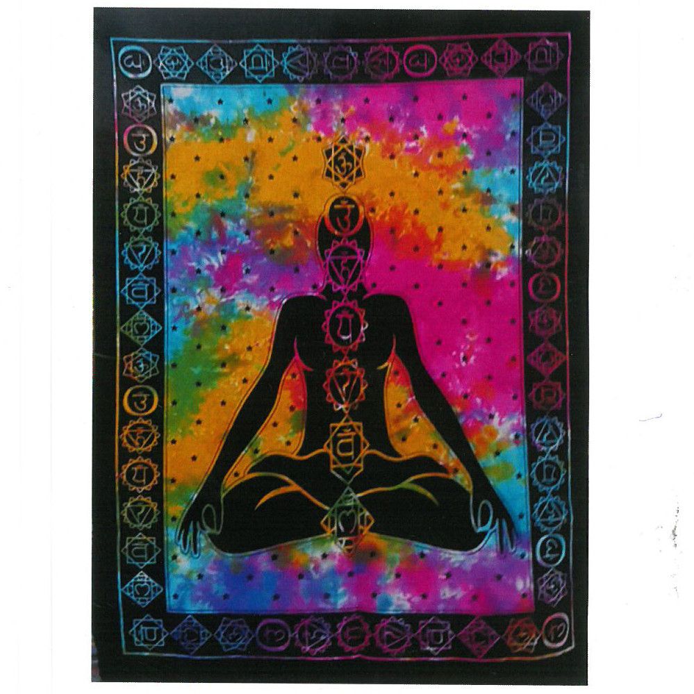 Chakra Buddha Cotton Wall Art