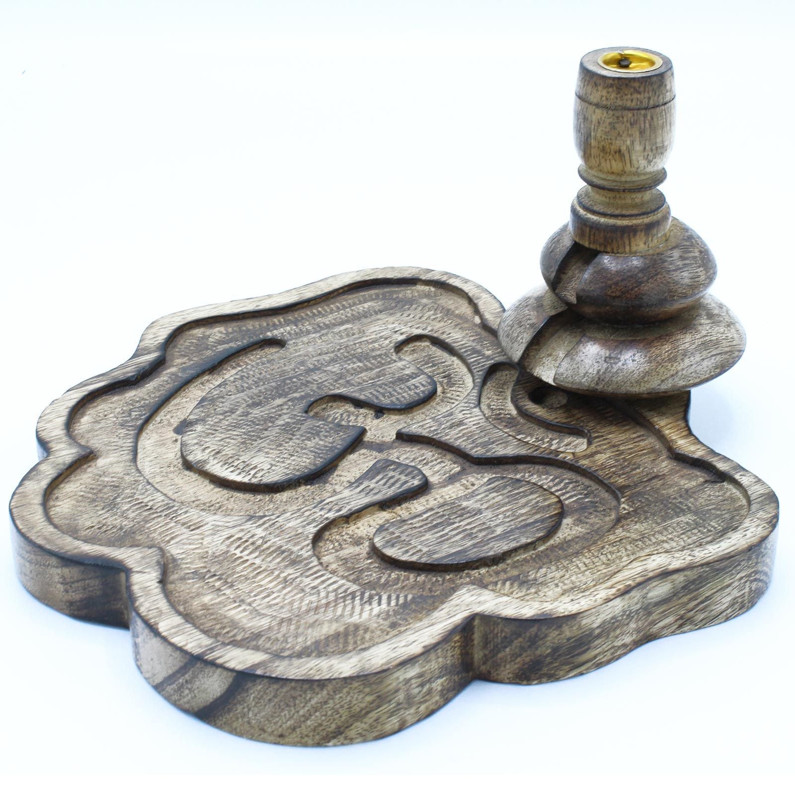 Ohm Mango Wood Backflow Burner Large