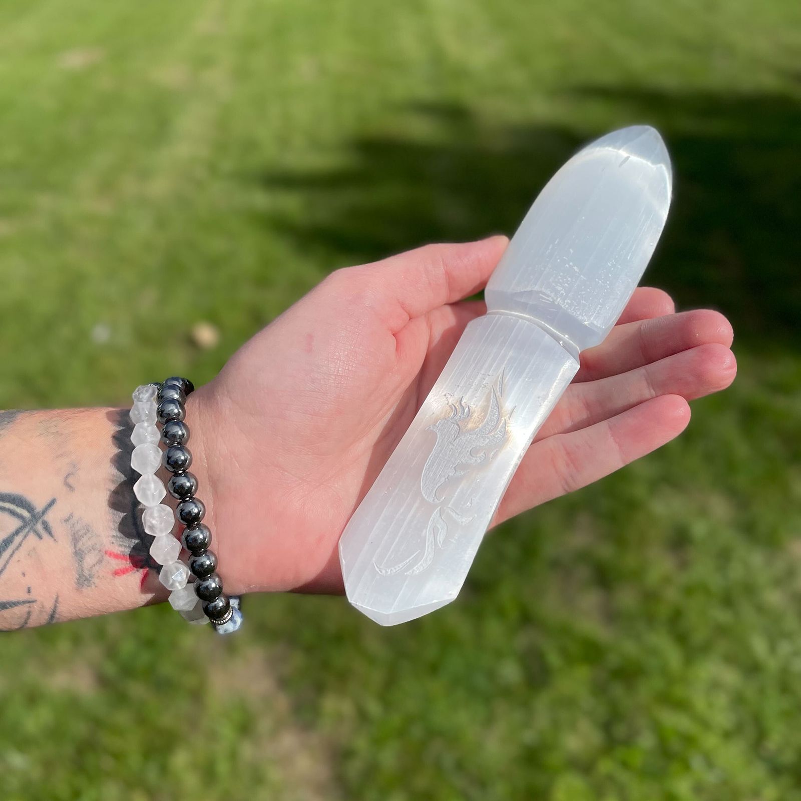 Letting Go Of The Past Selenite Ritual Knife