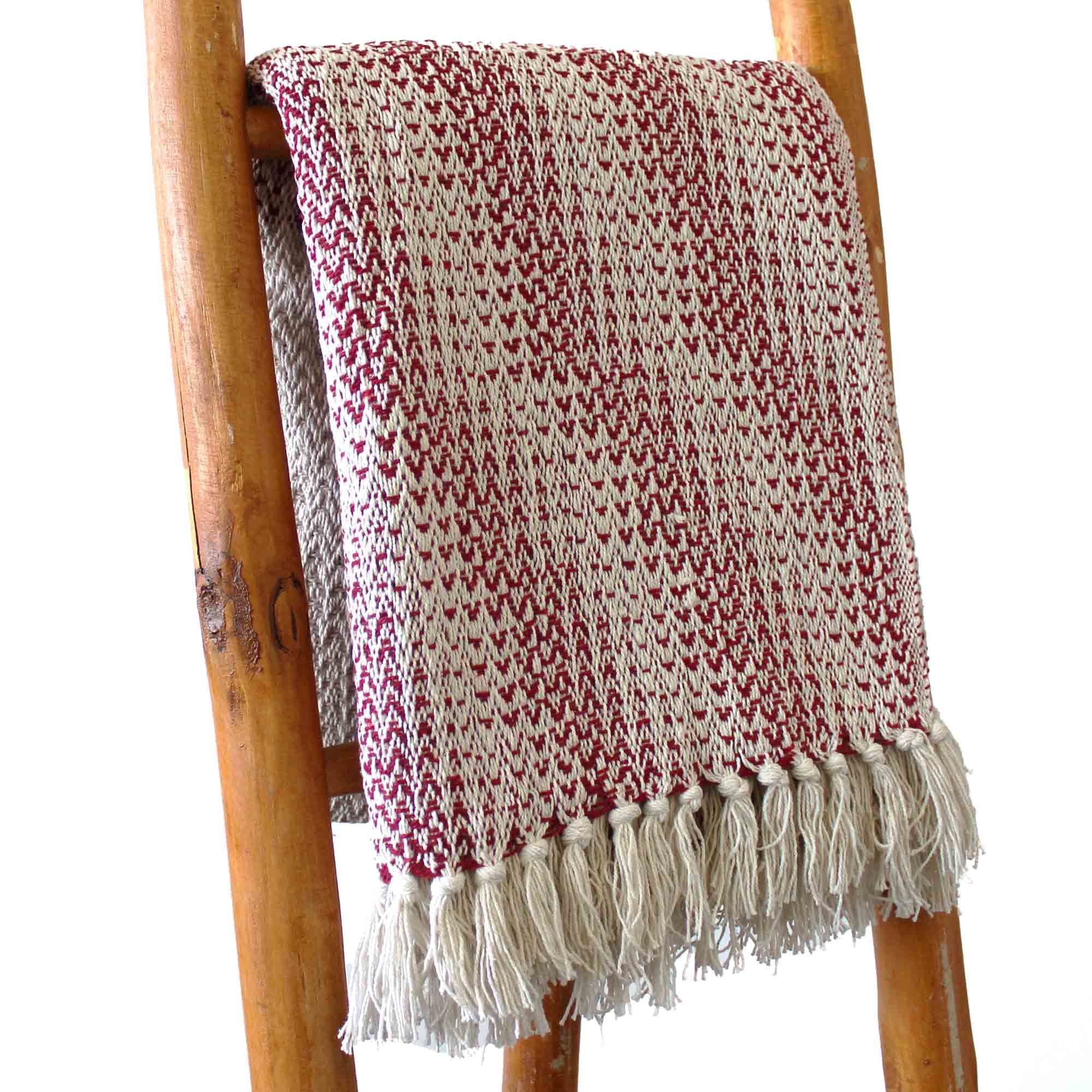 Ruby Two Tone Boho Comfort Throws