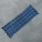 Heerak Pattern Handmade Indigo Runner
