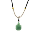 Jade Turtle Cord Necklace Gemstone Pendant