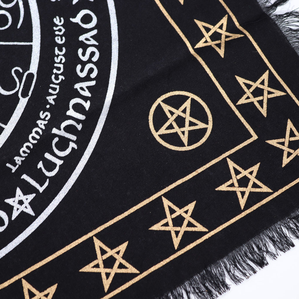 Life Death Rebirth Esoteric Fringed Altar Cloth
