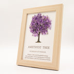 Tree of Life Gemstone Picture Amethyst