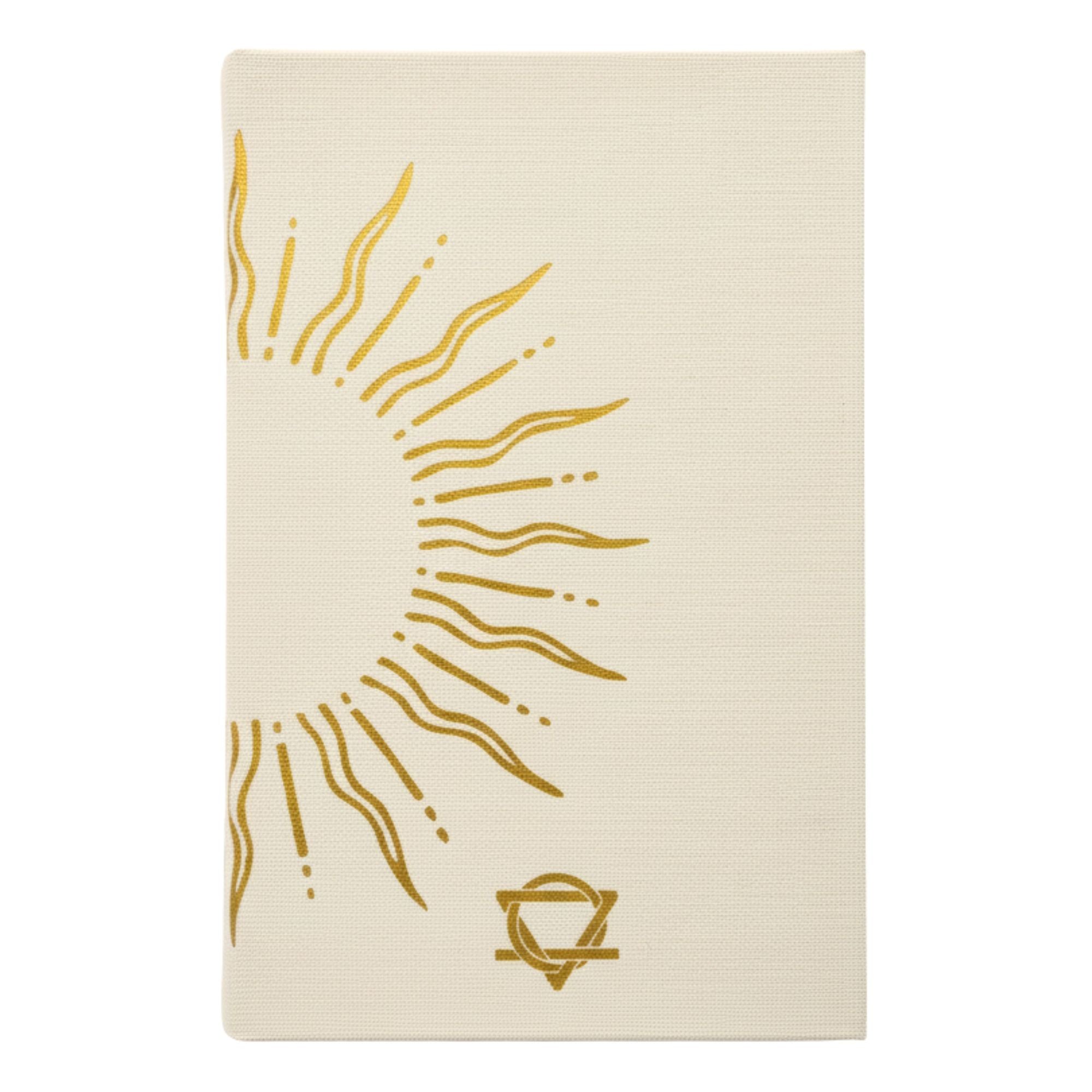 My Days are Full of Sun Ivory Gratitude Journal with Gold Lining