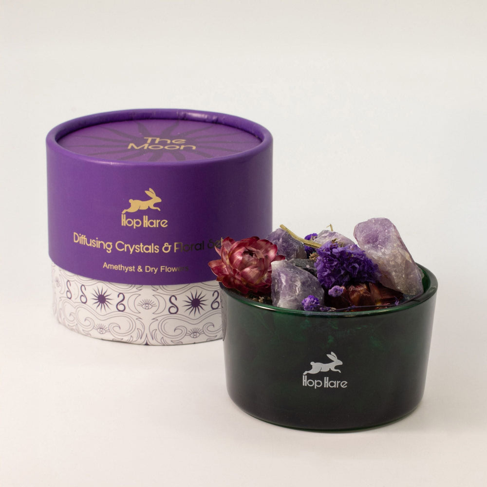 Hop Hare Diffusing Crystals & Floral Set - The Moon