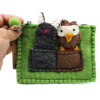 Owl & Pussycat Pouch with Finger Puppets