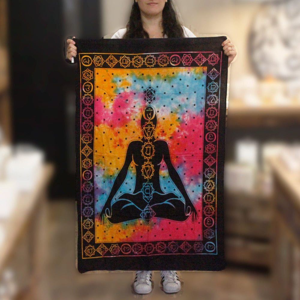 Chakra Buddha Cotton Wall Art