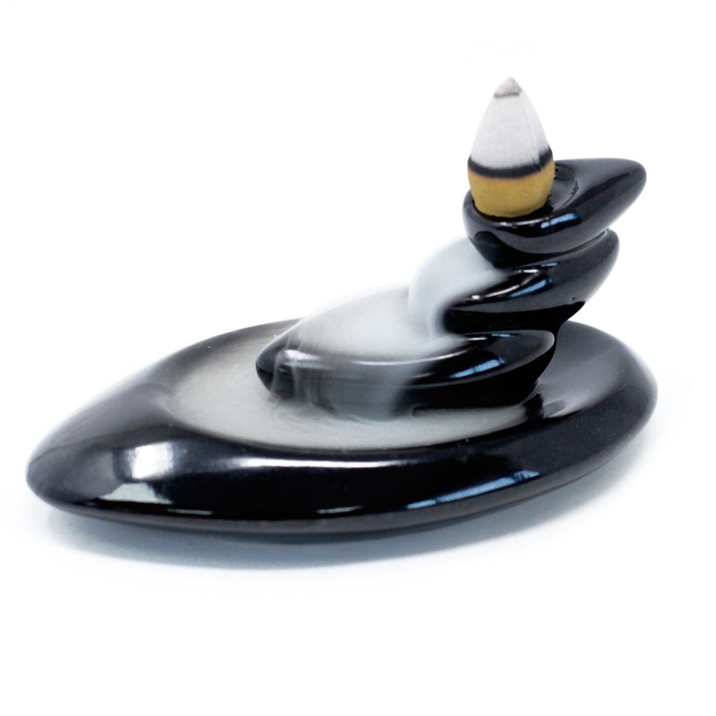 Small Pebbles Back Flow Incense Burner