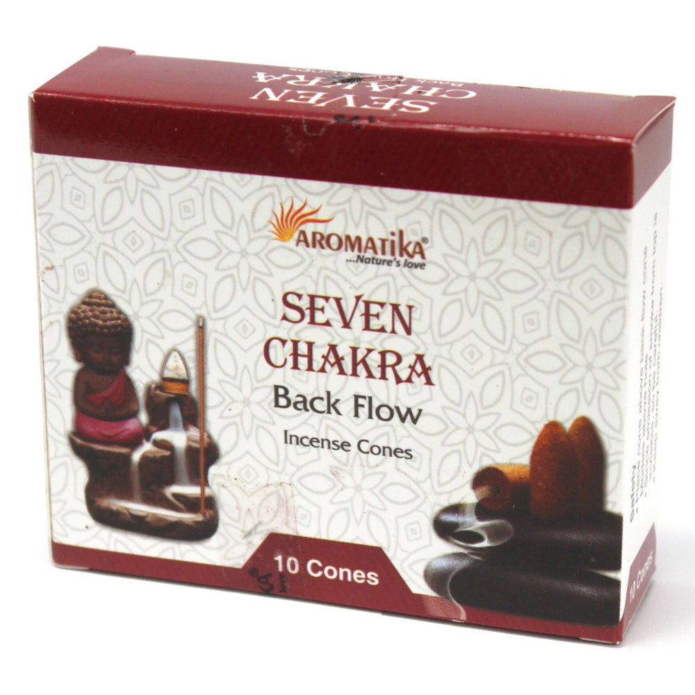 7 Chakras  Backflow Incense Cones