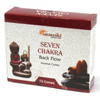 7 Chakras  Backflow Incense Cones