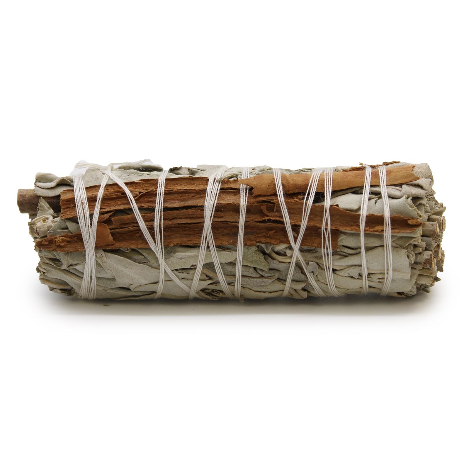 White Sage & Cinnamon  Smudge Stick  10cm