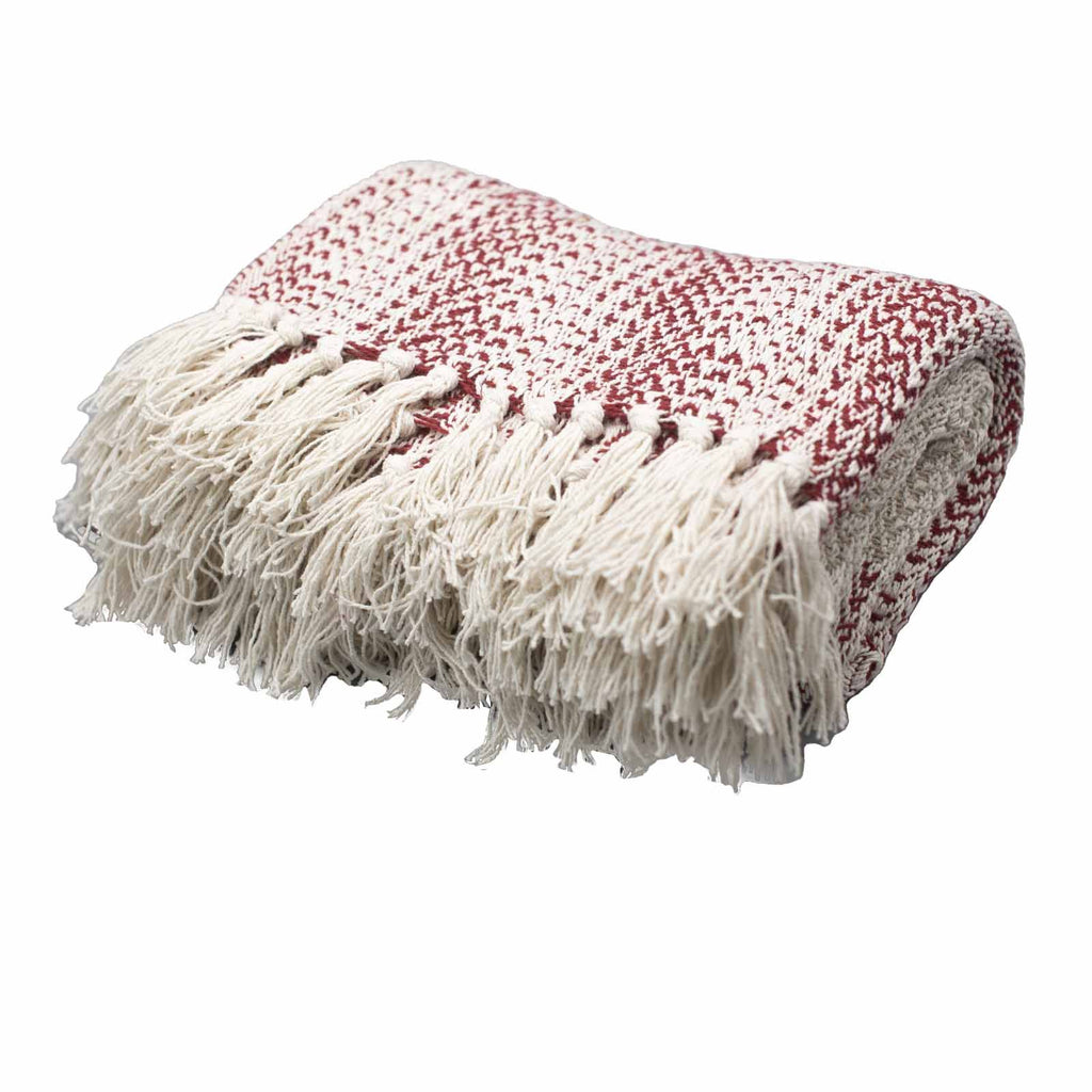 Ruby Two Tone Boho Comfort Throws