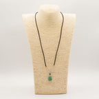 Jade Turtle Cord Necklace Gemstone Pendant