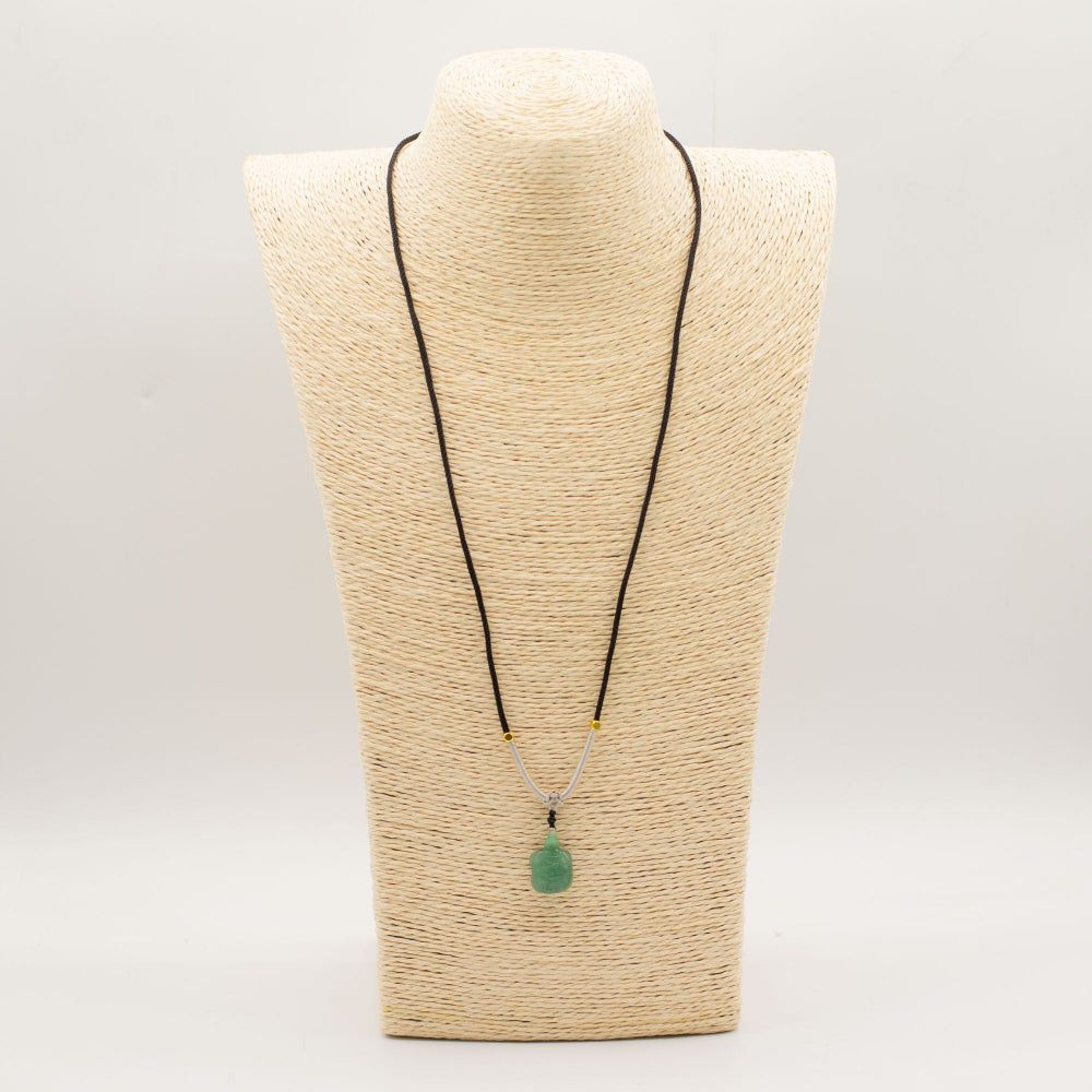 Jade Turtle Cord Necklace Gemstone Pendant