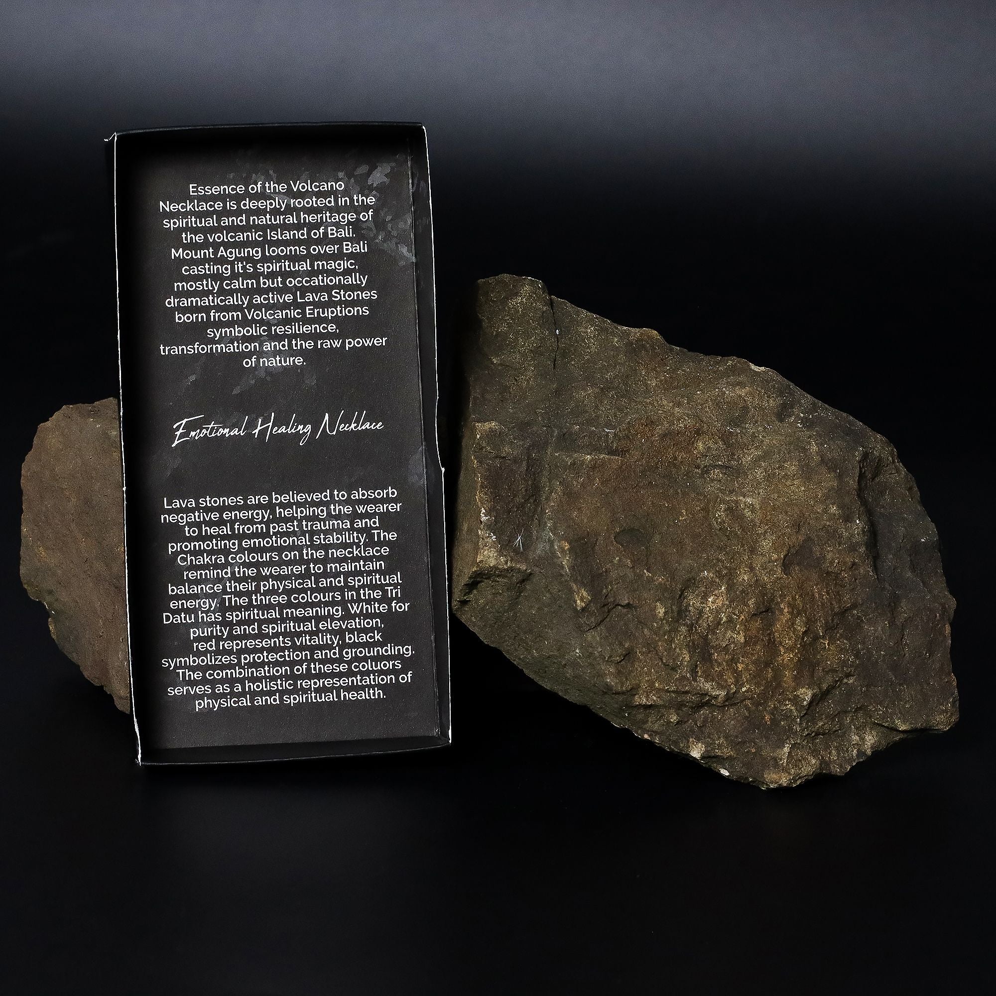 Emotional Healing Essence of the Volcano Necklace