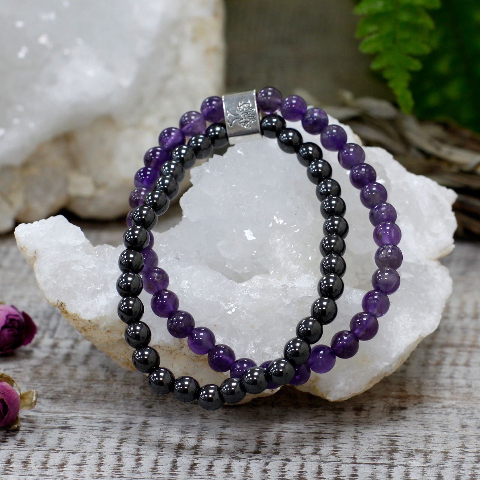Amethyst Magnetic Gemstone Bracelet