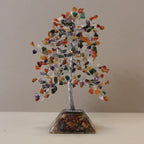 Multi Gemstone Tree with Orgonite Base - 320 Stone