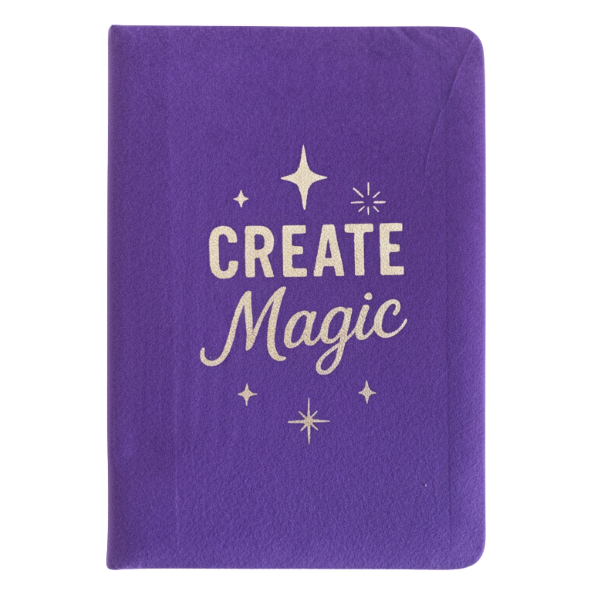 Create Magic Purple Velvet Notebook