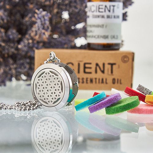 Flower of Life Aromatherapy Diffuser Necklace 25mm