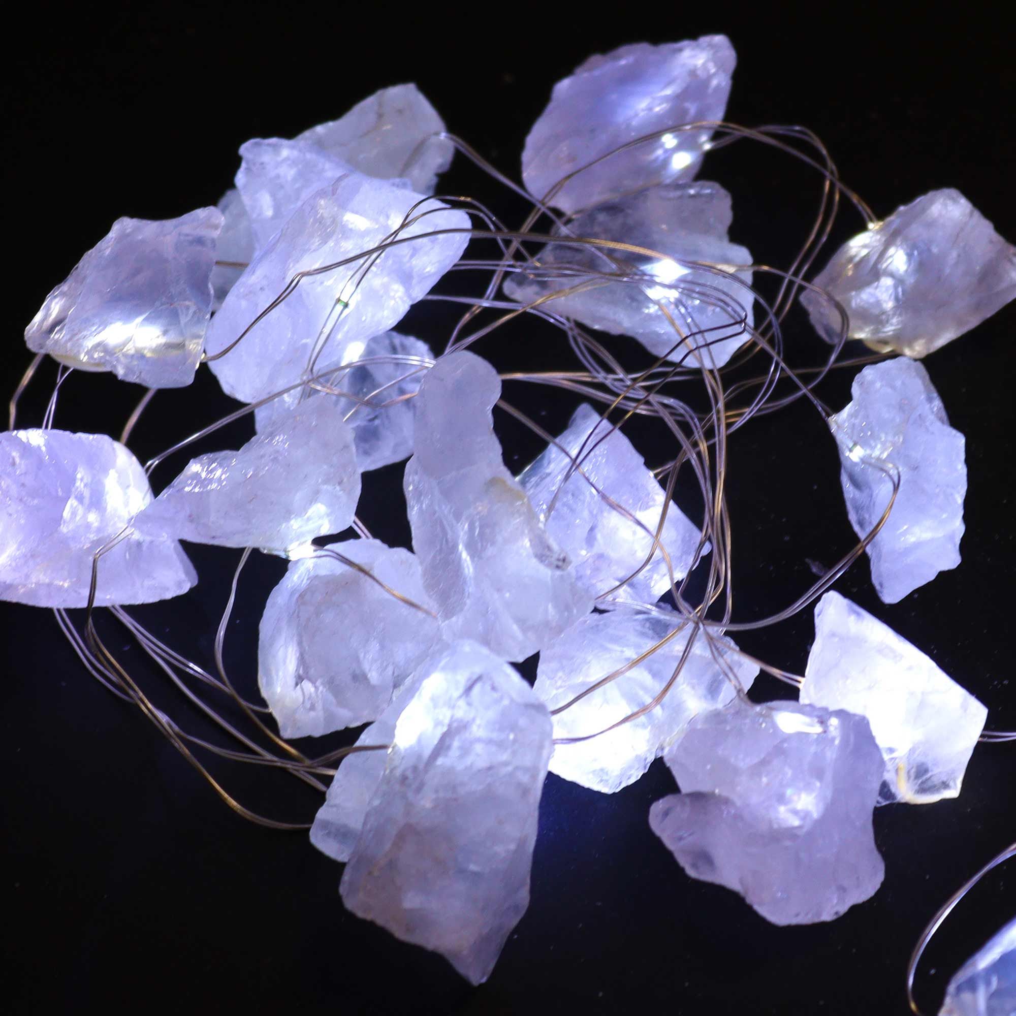 Rock Quartz Gemstone Enchantment Lights