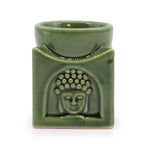 Dark Jade Square Buddha Oil Burner
