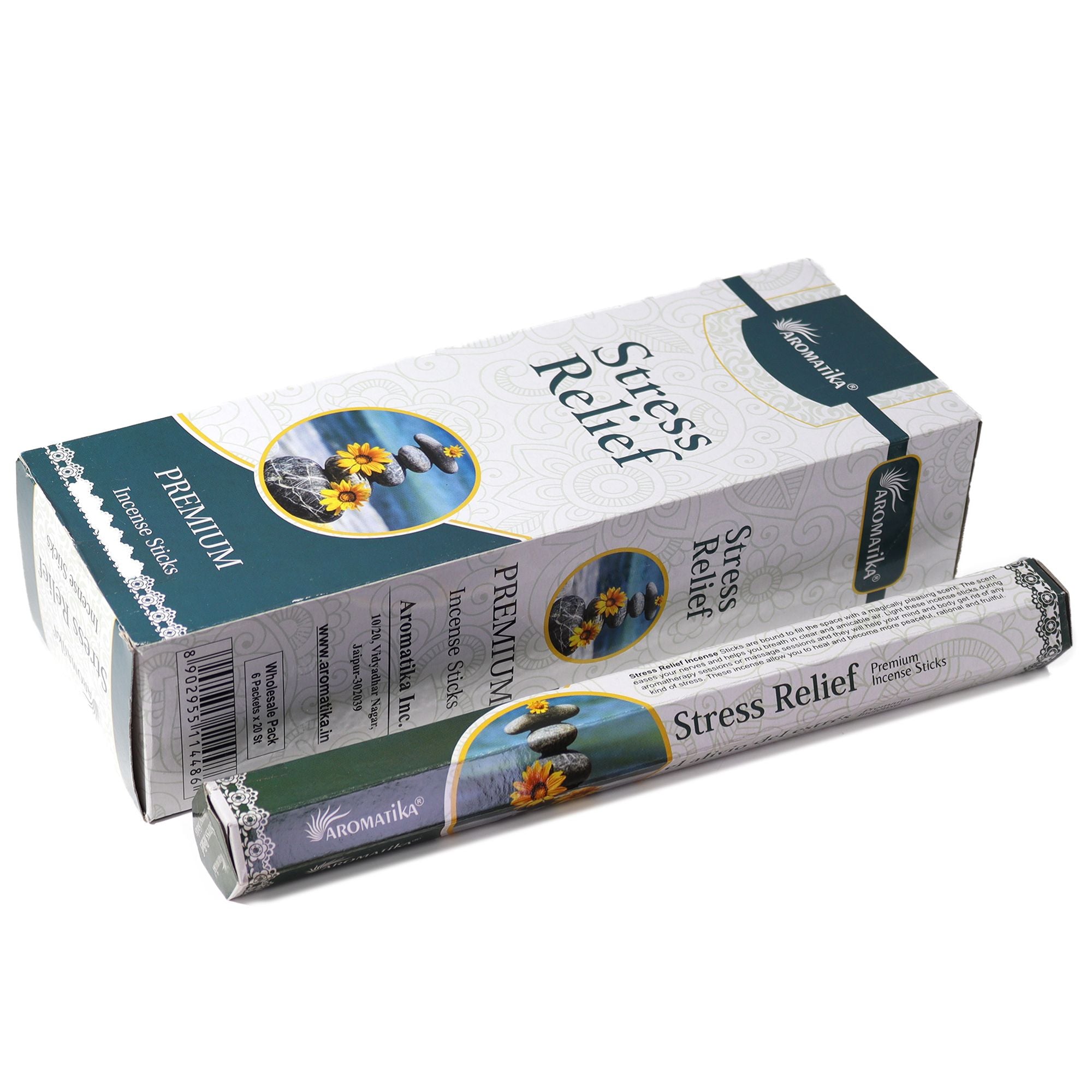 Stress Relief Aromatika Charcoal Free Hex Incense