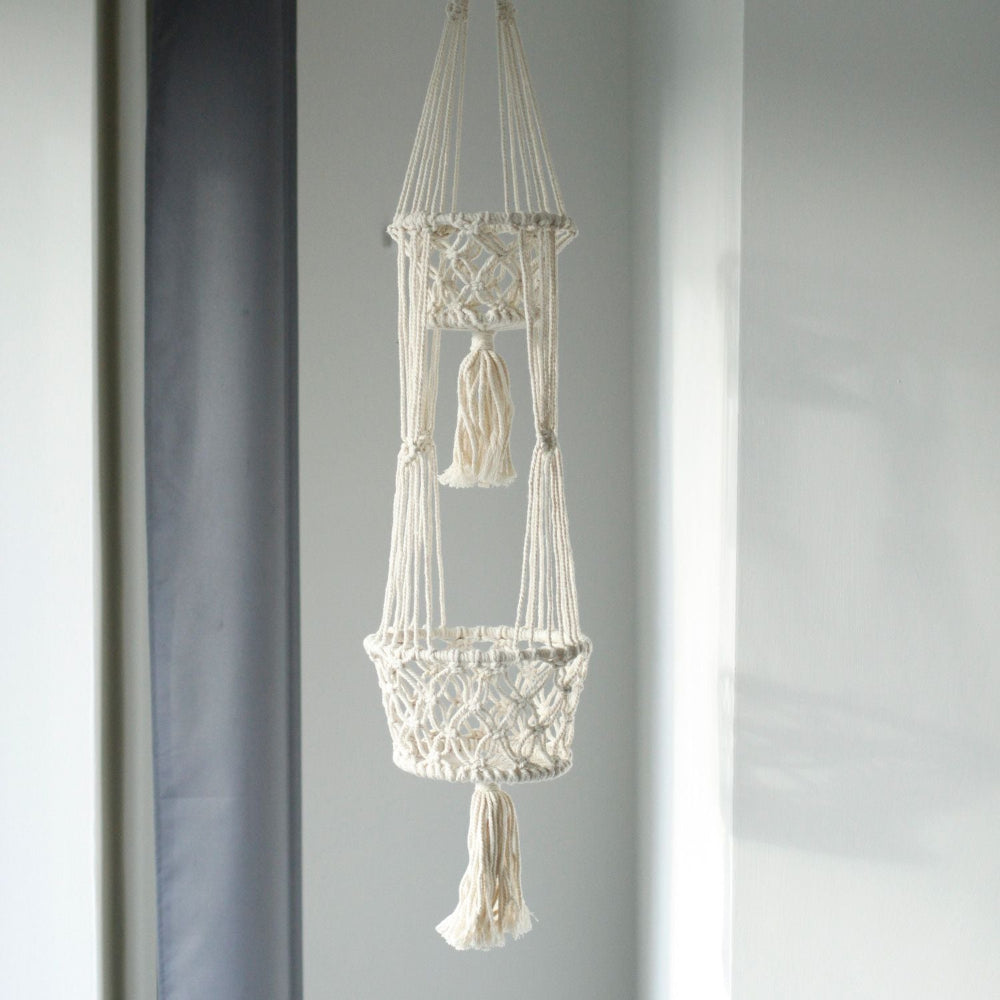 Double Holder Macrame Pot Holder