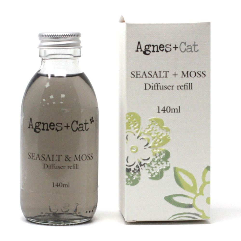 Agnes + Cat — Reed Diffuser Refill 150ml — Sea Salt & Moss
