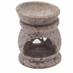 Three Moon Pentagon Small Soapstone Oil Burner 8cm