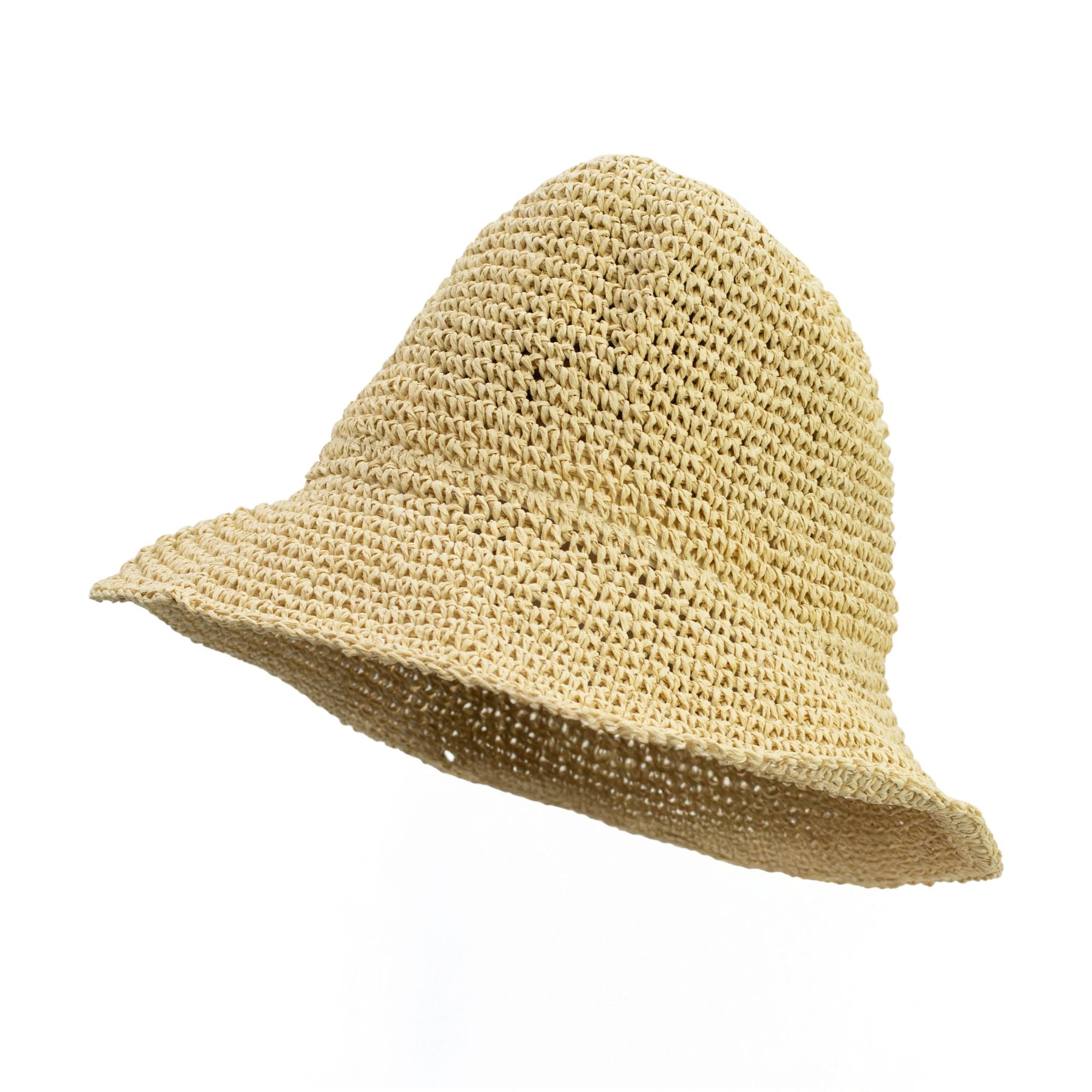 Nomad Sari Natural Beige Floppy Straw Sun Hat
