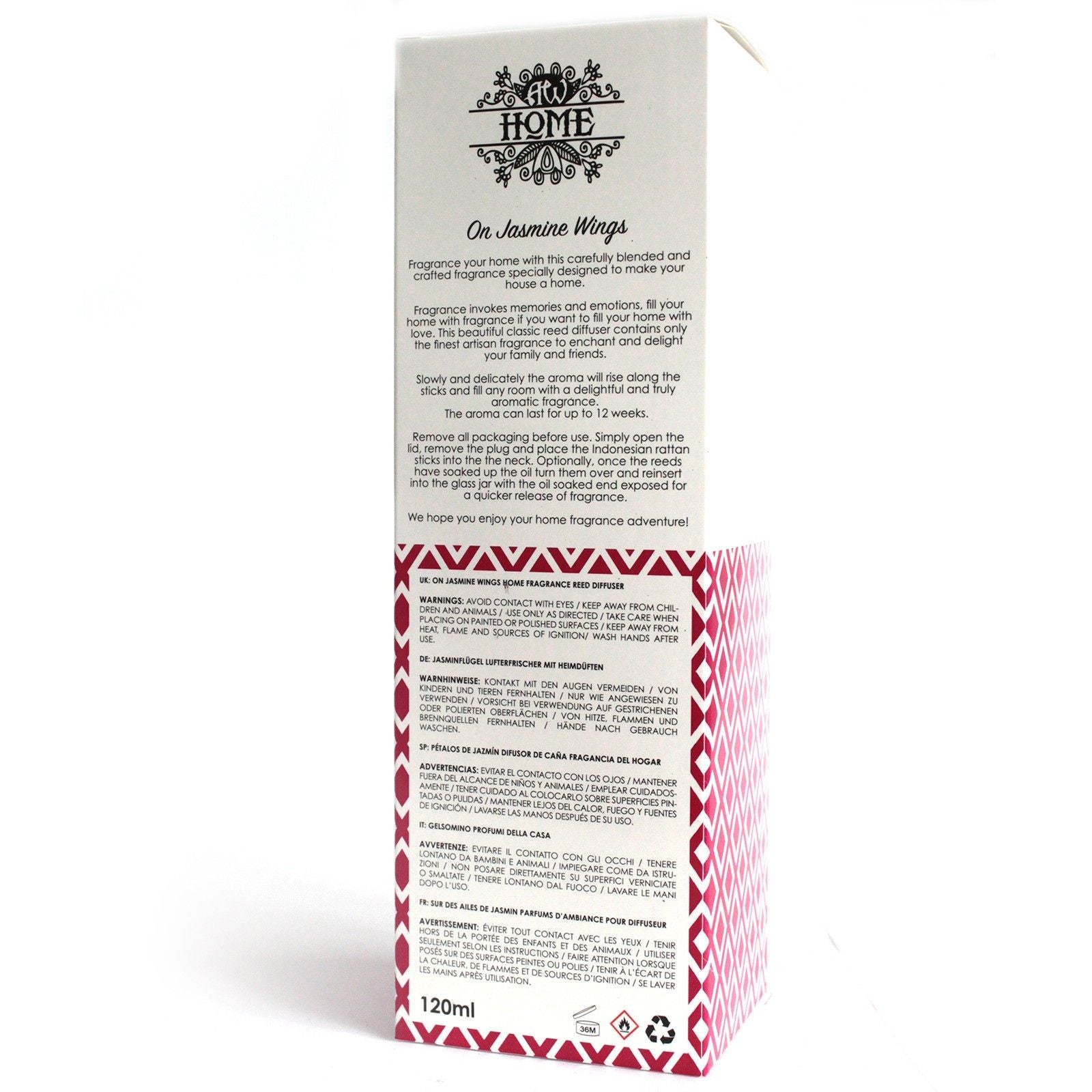 On Jasmine Wings Reed Diffuser