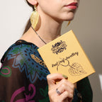 Bravery Leaf Gold Necklace & Earring Set