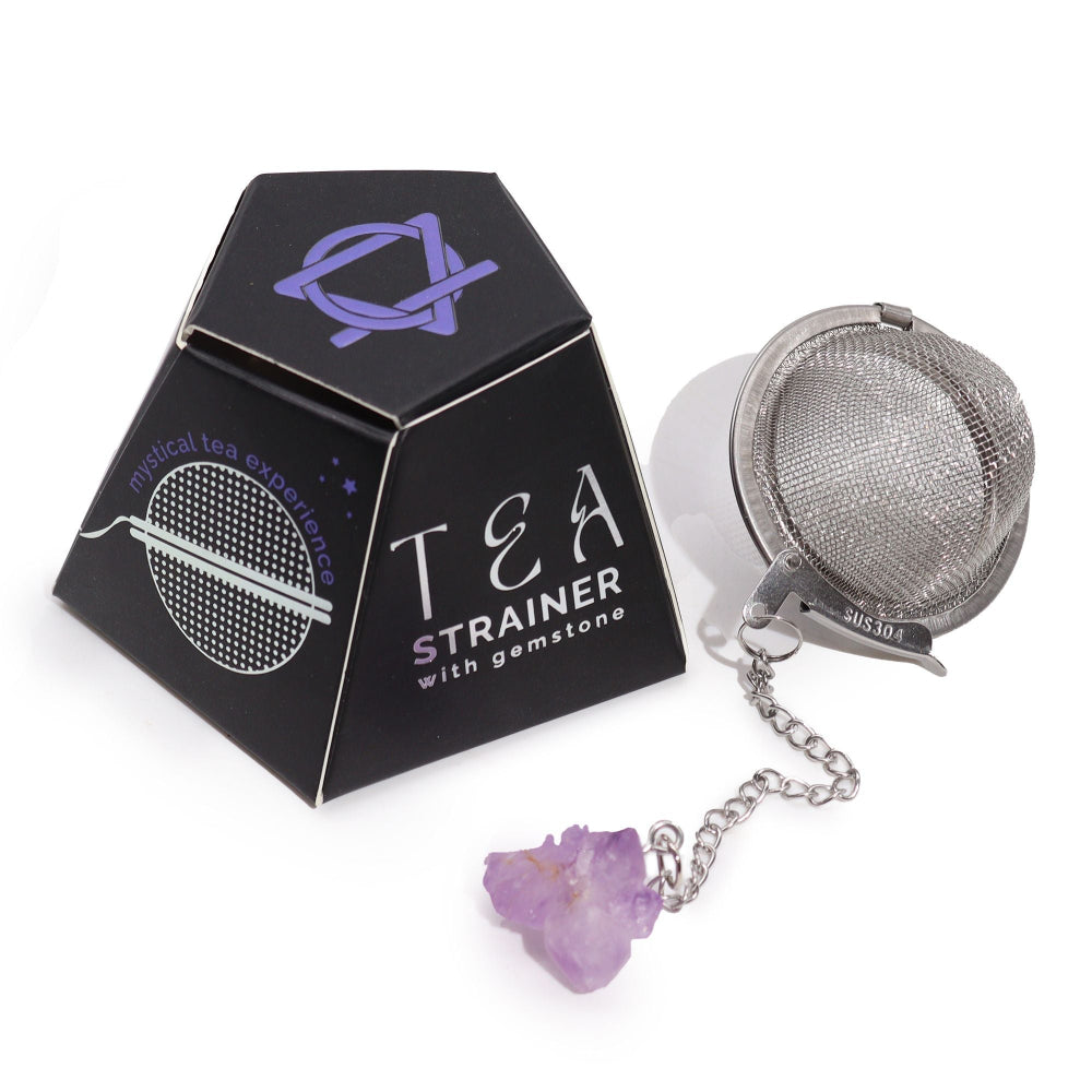 Amethyst Cluster Raw Crystal Gemstone Tea Strainer