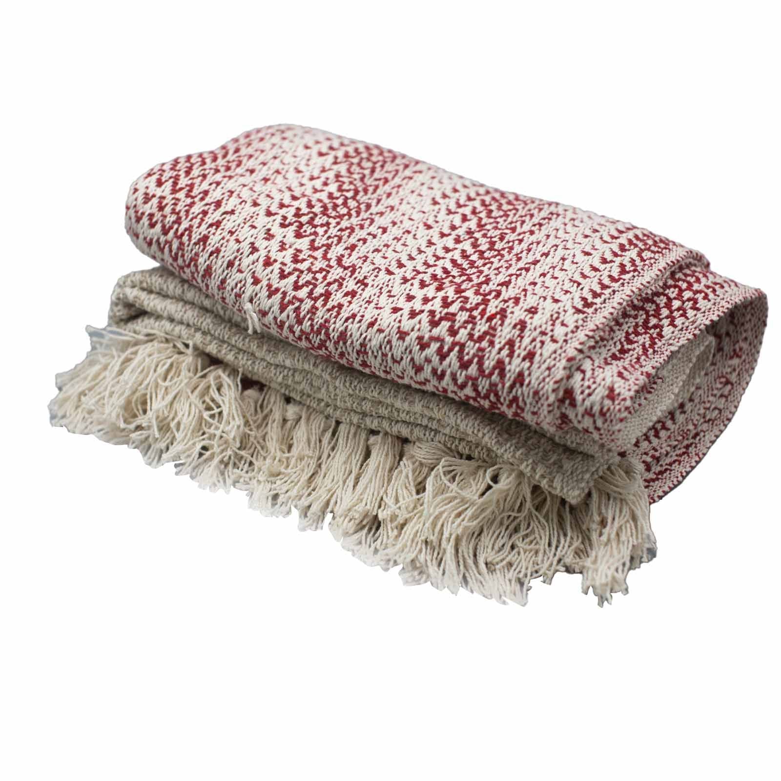 Ruby Two Tone Boho Comfort Throws