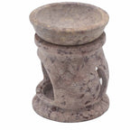 Three Moon Pentagon Small Soapstone Oil Burner 8cm